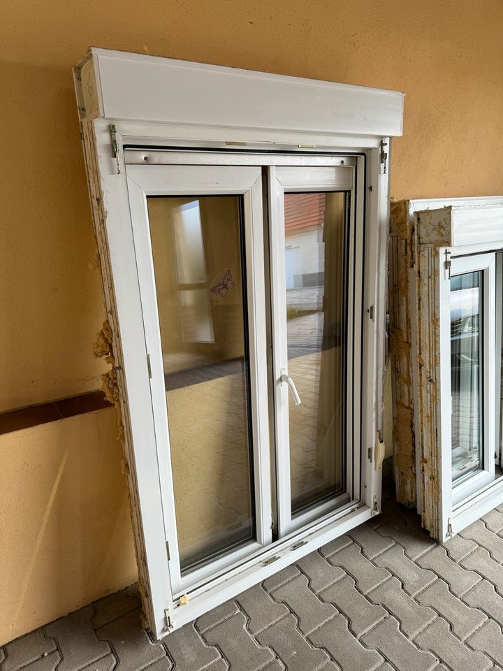 6 Stück Fenster diverse Größen / Gesamtpaket / weiß / Rolladen in Hermsdorf bei Ruhland