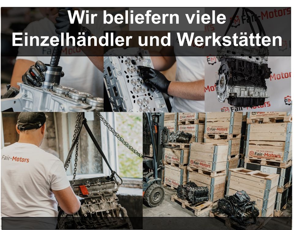 ✔ Motor CDAA BXE CDA AUDI SEAT SKODA VW 1.8 TSI 1.9 TDI OCTAVIA II 2 SUPERB YETI CC B7 GOLF VI 6 PASSAT ALLTRACK B6 A3 ALTEA XL LEON 105PS 160PS Überholt Komplett Instandsetzung Gebraucht inkl.Versand in Remscheid