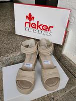Rieker Sandale gr 38 sand-beige Hessen - Reiskirchen Vorschau
