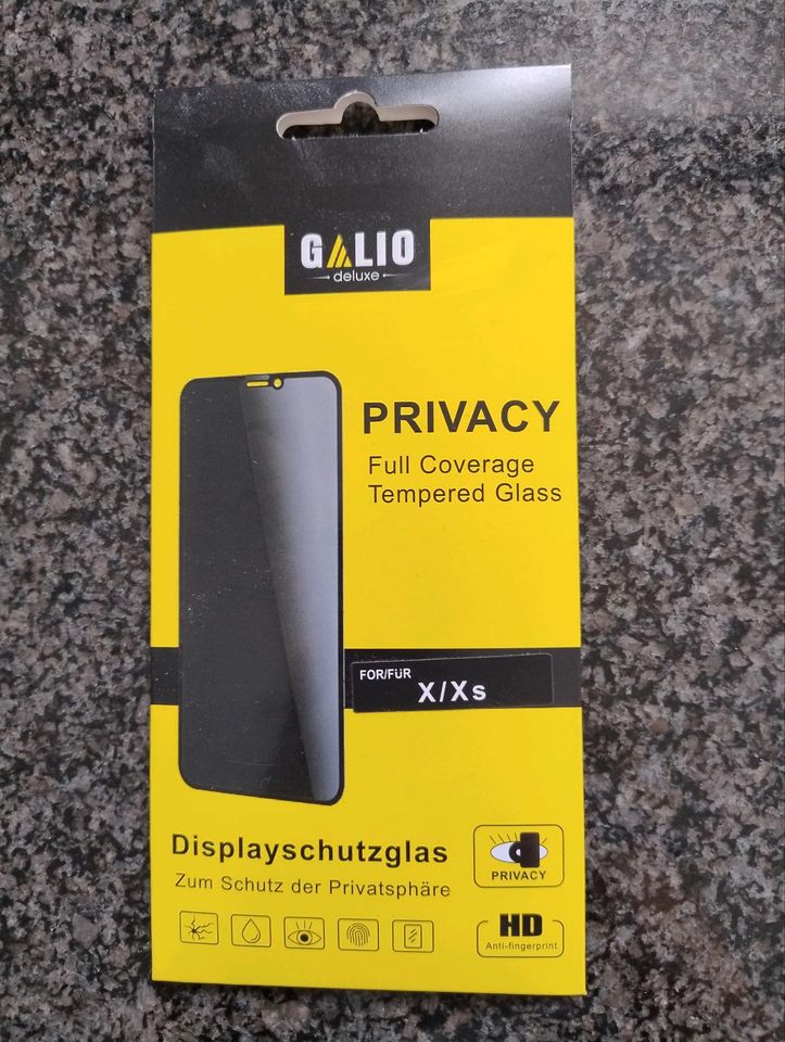 Displayschutz Privacy für iPhone X/Xs in Blieskastel