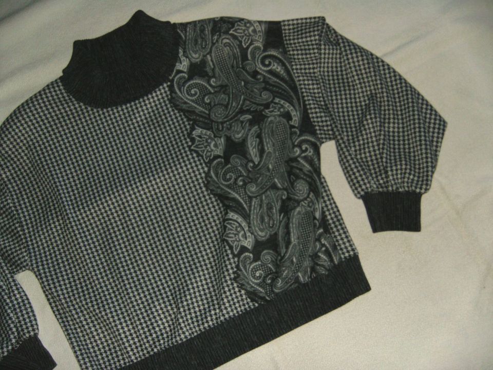 Plisseerock + Rollkragen Langarm Shirt, Gr.46, 2tlg. Set, grau in Bingen