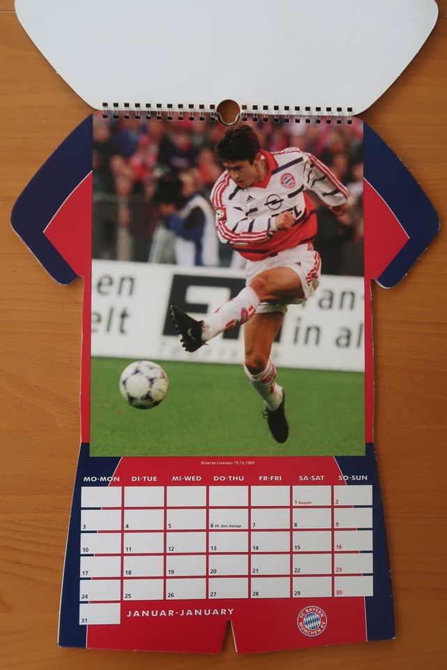 Trikot-Kalender FC Bayern München 2000 in Weiden (Oberpfalz)