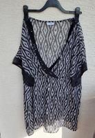 C&A Jessica Damen Bluse Shirt Gr. ca. 50 schwarz weiß Sommershirt Baden-Württemberg - Metzingen Vorschau
