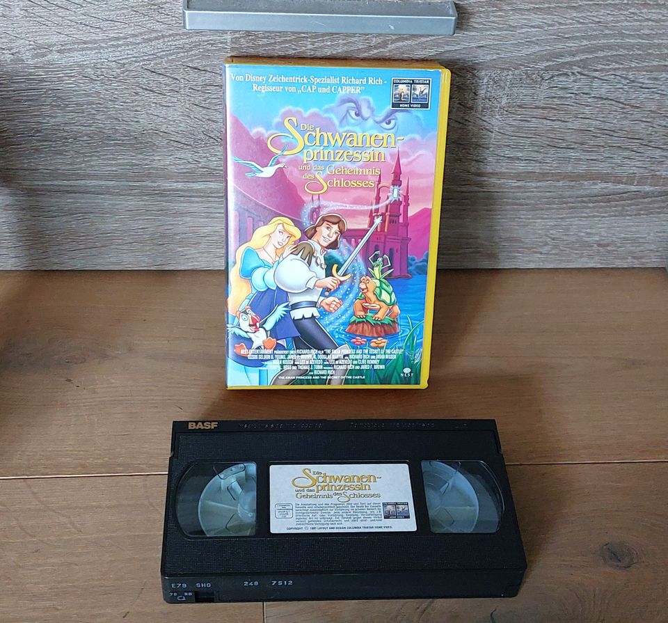 VHS Die Schwanenprinzessin 3x Zeichentrickfilm in Geldern