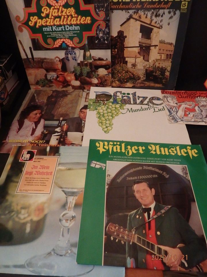 7 LPs + 1 Single Pfälzer Lieder Kurt Dehm etc. in Insheim