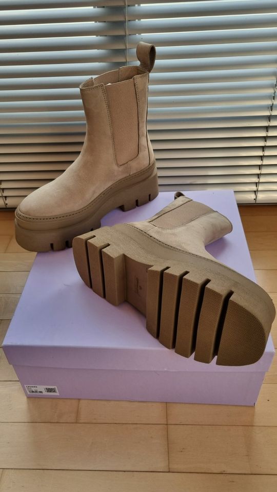 *COPENHAGEN* CPH686 Plateau Chelsea Boots Taupe 39 NP239€ NEU! in Ingolstadt