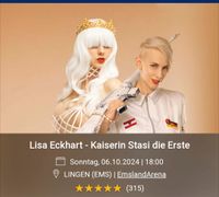 2 Tickets für die o.g. Veranstaltung von Lisa Eckhart Nordrhein-Westfalen - Steinfurt Vorschau