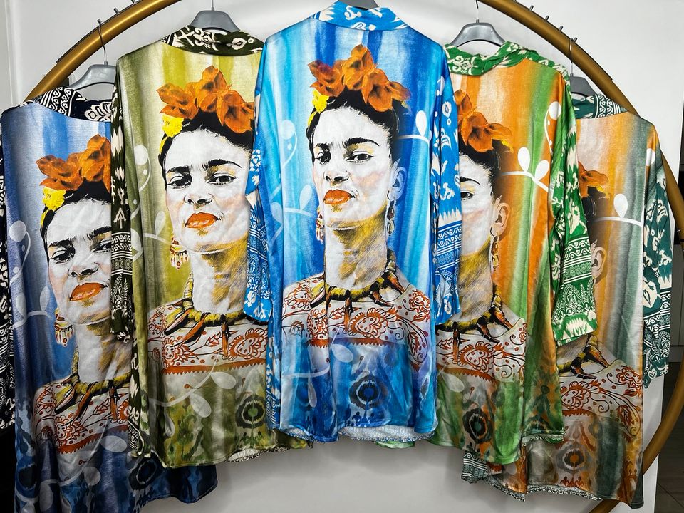 AKTION Damen Frida Kahlo Muster Kleid Tunika Ornament retro boho in Mainz