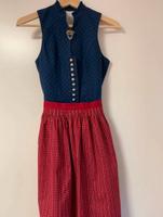 Wenger Dirndl 30/32 blau hochgeschlossen Midi Brosche Bayern - Aholming Vorschau