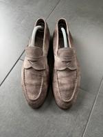 Santoni Schuhe Mokassins Wildleder grau Größe 8 Westerwaldkreis - Quirnbach Westerwald Vorschau