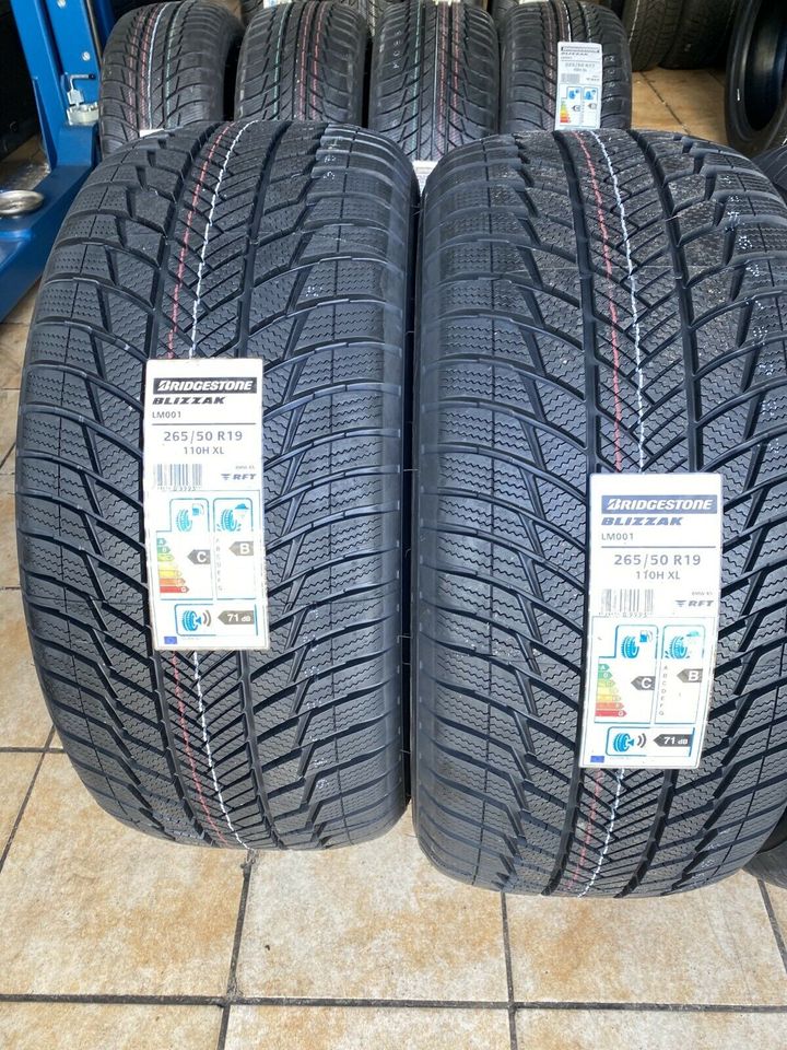 265/50R/19 110H XL Bridgestone Blizzak LM001 RFT ink.Montage NEU in Aschaffenburg