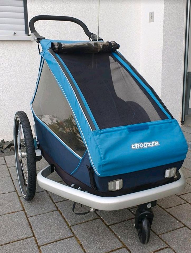 Croozer Kid Plus for 1 in blau (2019) in Althengstett