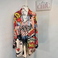 Cardigan, Strickjacke Neu Comic Aufdruck, 2XL XXL, Chaos Monkey Nordrhein-Westfalen - Herten Vorschau