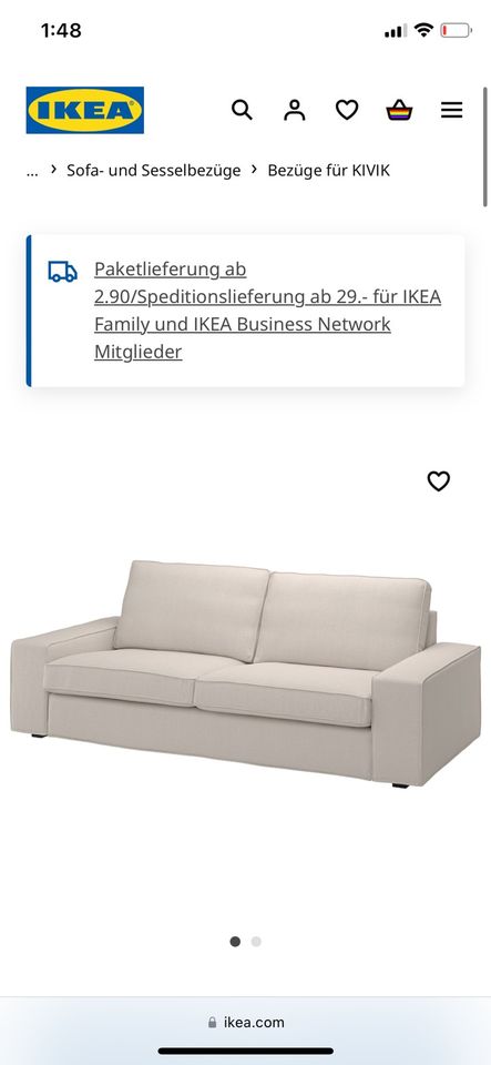 Kivic Sofa Ikea 3 er in Düsseldorf
