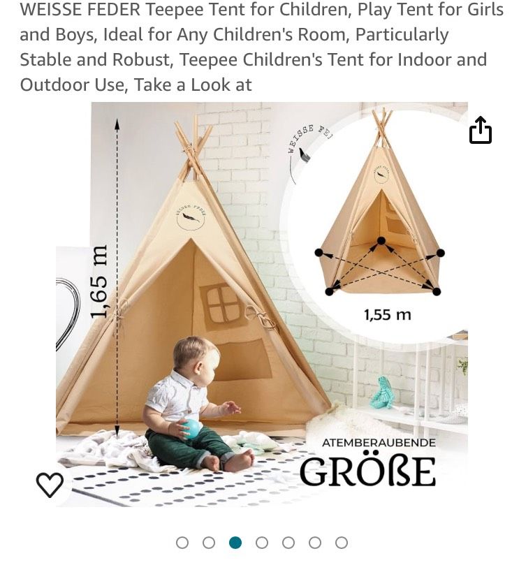 Tipi für Kinder in Holzkirchen