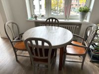 Esstisch mit 4 Stühlen aus antiker Pinie / Sitzgruppe Hamburg-Nord - Hamburg Winterhude Vorschau