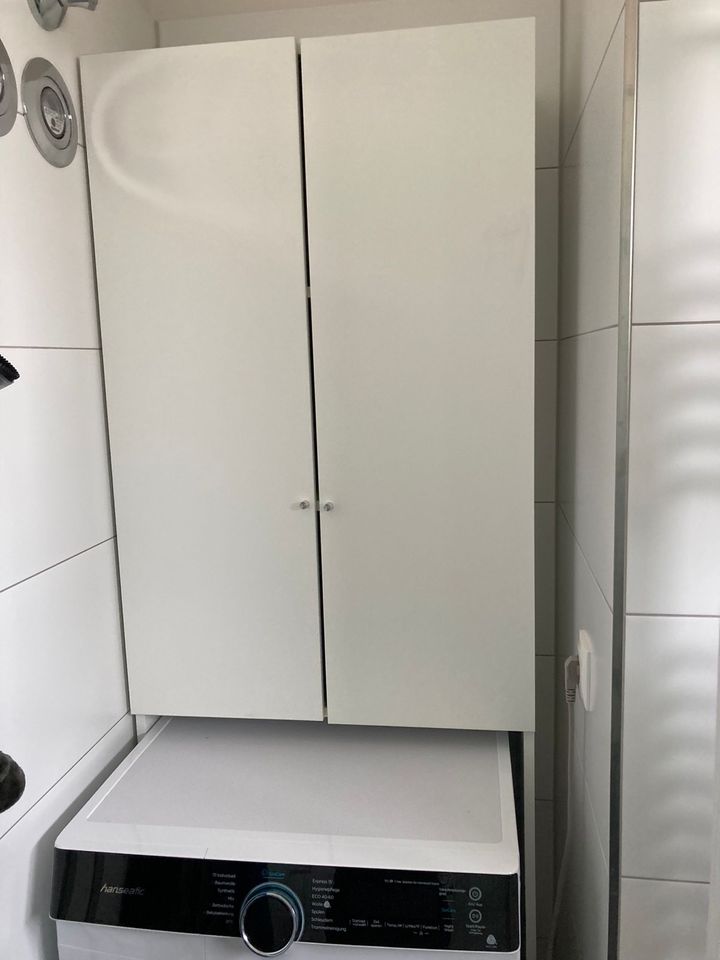 Waschmaschinenschrank NYSON von Ikea weiß 65 x 190 cm in Raschau-Markersbach
