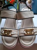 Plateau Sandalen Leder von Gaudi 38 Neu beige blau Bayern - Rednitzhembach Vorschau