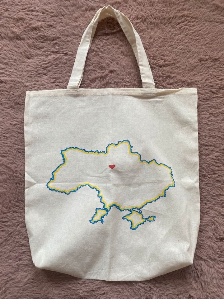 (Neu) Jutebeutel Ukraine ‚Heart‘ in Leipzig