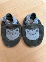 HOBEA  Krabbelschuhe  Katze oliv  20/21 (12-18 Monate) Bayern - Weßling Vorschau