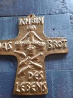 Kreuz Bronze ".... Brot des Lebens" Kommunion Konfi 1983 Hessen - Hadamar Vorschau