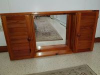 Spiegelschrank, Holzschrank, Regal mit Spiegel massiv holz Kiefer Mitte - Wedding Vorschau