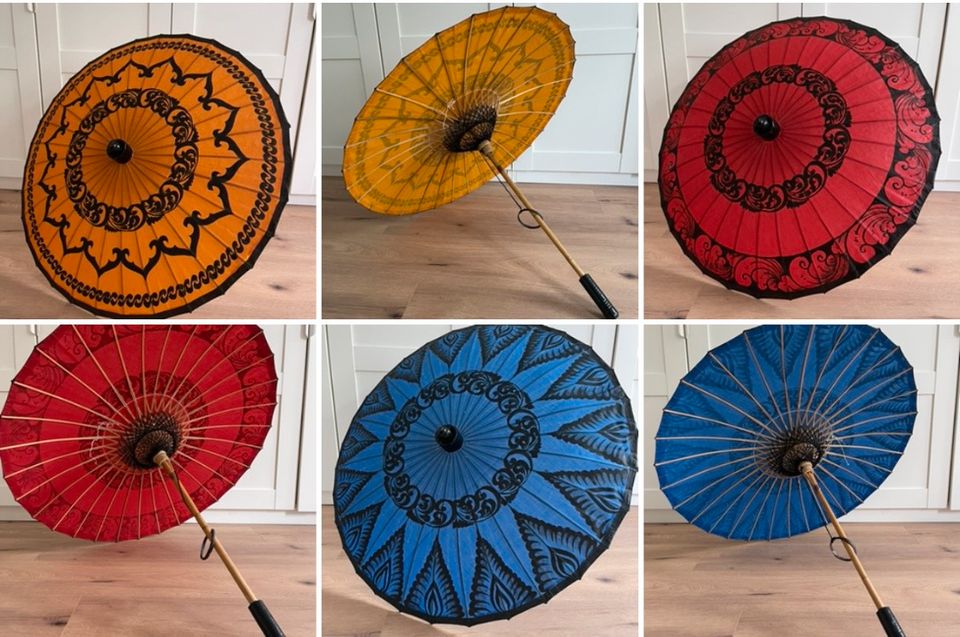 Hand made /painted umbrella (party/festival) in Berlin