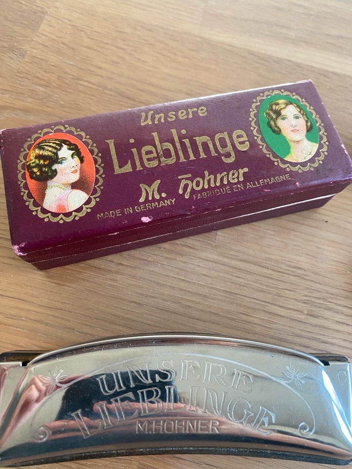 Alte Mundharmonika M. Hohner Unsere Lieblinge und Zigeuner Musik in Pinneberg