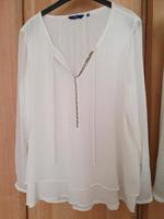 Bluse Tom Tailor weiss Gr. 42 Stuttgart - Zuffenhausen Vorschau