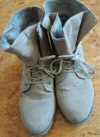 Stiefeletten Gr. 40/41 hellbraun Velour zum Schnüren Nordrhein-Westfalen - Bad Laasphe Vorschau