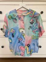 True vintage Bluse mit Telefon / tru oversize Sachsen - Görlitz Vorschau
