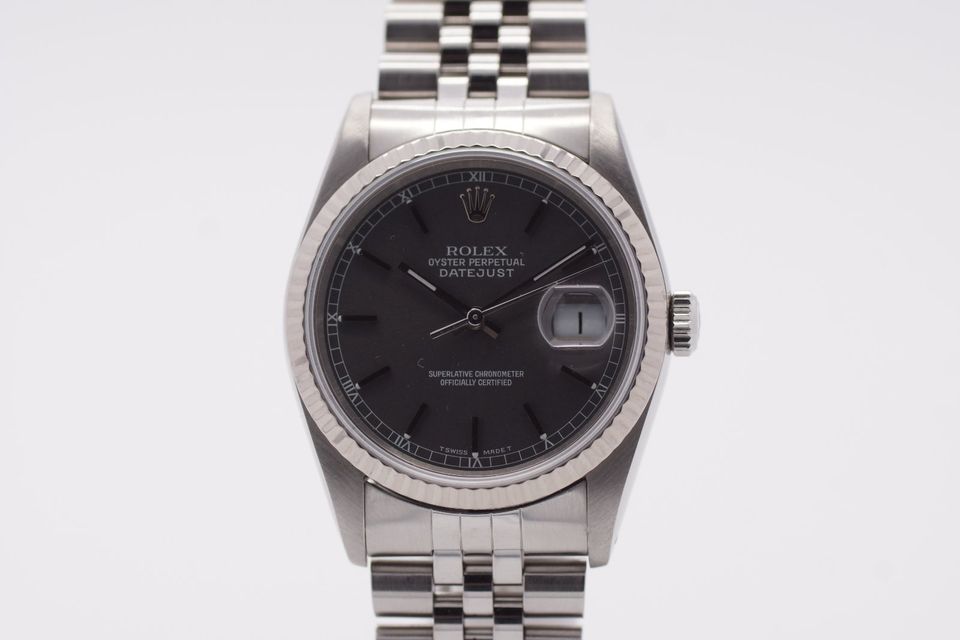 Rolex Datejust 36 16234 Full Set LC 100 1991 Grau Ghost Service in Frankfurt am Main