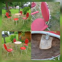 DDR Eisdielenmöbel Modell Isabell, Gartenmöbel, Tisch Bank Stühle Sachsen - Hohenstein-Ernstthal Vorschau