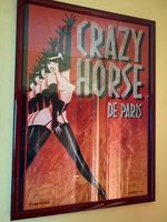 Bilderrahmen massiv Holz rot mit Foto "Crazy Horse de Paris" Baden-Württemberg - Ubstadt-Weiher Vorschau