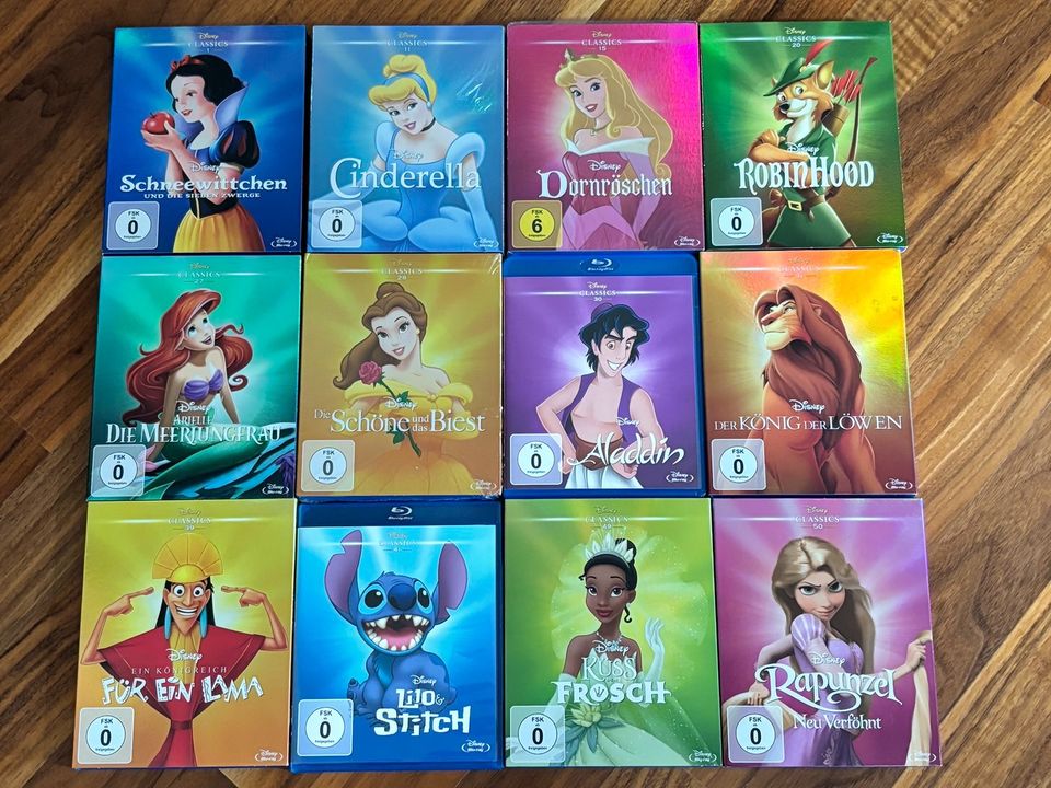 Disney Classics Bluray Sammlung: Ariel, Schneewitchen, Aladdin … in Pliezhausen