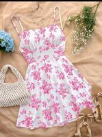 Sommerkleid weiß pink neu Nordrhein-Westfalen - Krefeld Vorschau