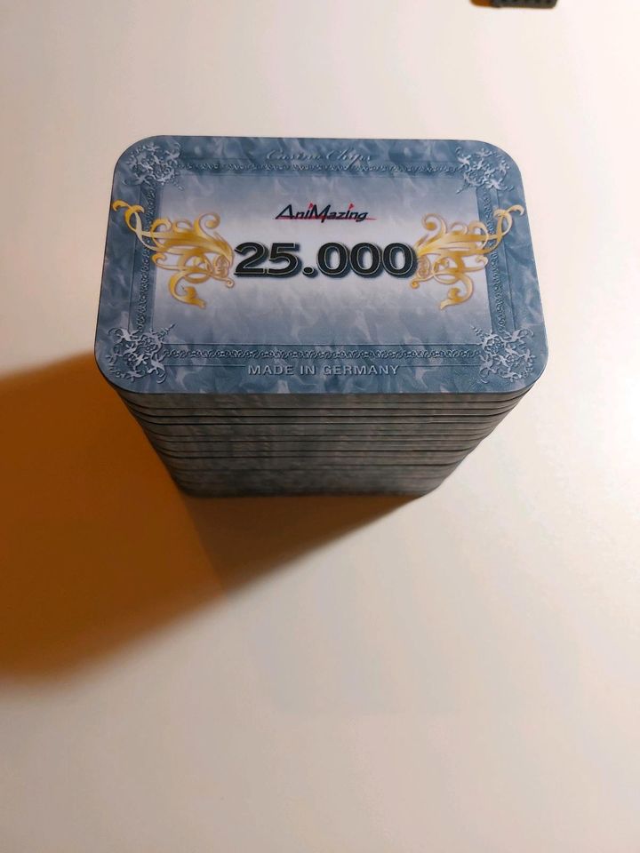 Poker Plaques Große 20 stück nominal- 25.000 Made in Germany. in Worms