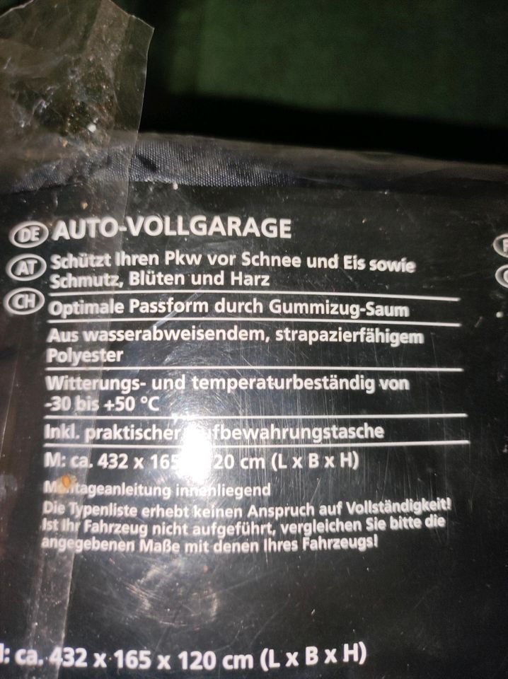 Autovollgarage Textil PKW-Garage Schutz vor Schnee Eis praktisch in Cuxhaven