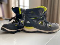 Stiefel, Leder, gefüttert, blau/lime, 40 Dresden - Striesen-Ost Vorschau