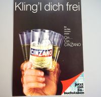 Orig. Cinzano Werbeanzeige von 1972 Bayern - Amberg Vorschau