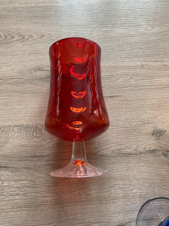 Vase Kristallglas rot in Hannover