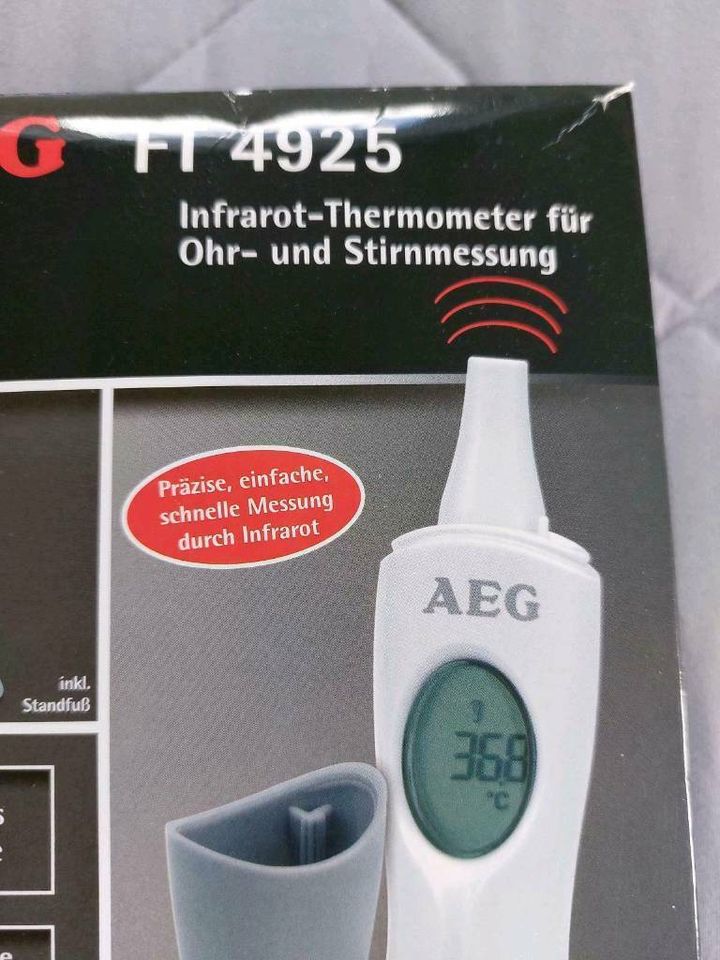 AEG FT 4925  Infrarot Thermometer für Ohr & Stirn Messung Fieber in Rosenberg