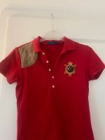 Ralph Lauren Poloshirt vintage mit Leder Niedersachsen - Hessisch Oldendorf Vorschau