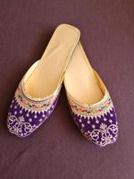 Indische Damen Schuhe Bollywood Khussa Henna Hessen - Lich Vorschau