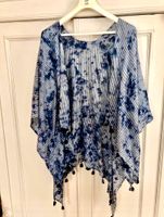 ⭐️Poncho offen Sommer Kimono Schultertuch Dip Dye Batik Hessen - Bad Nauheim Vorschau