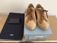 Prada Segeltuch Sneaker beige Schuhe München - Altstadt-Lehel Vorschau