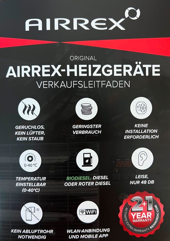 AIRREX AH300i Bioheizgerät, Hallen-, Terassenheizung, Heizung in Rositz