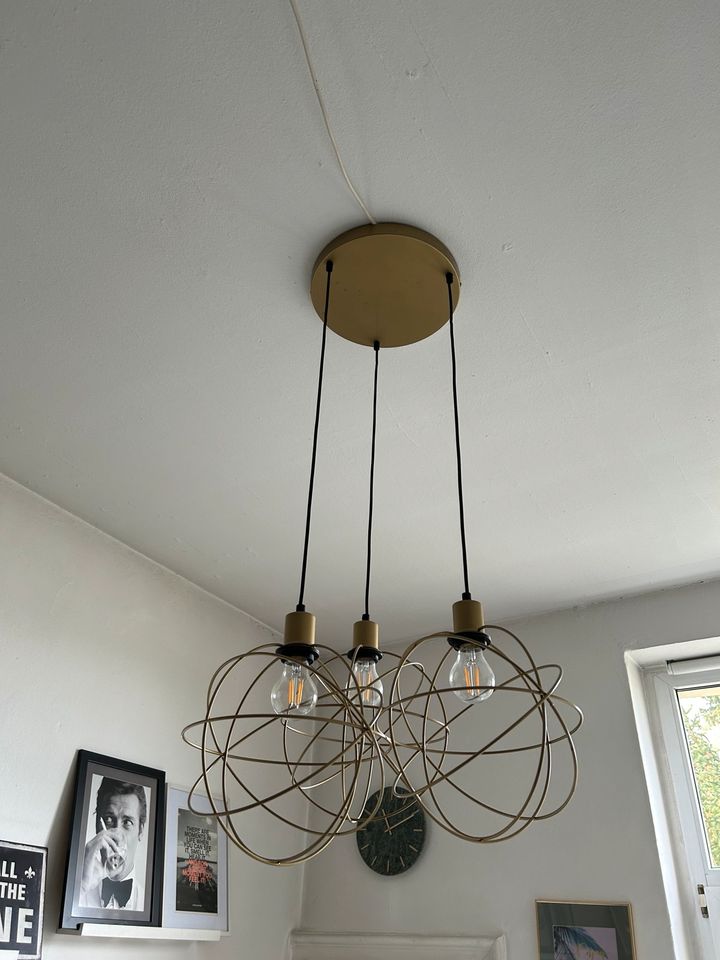 Westwing Lampe Pendelleuchte Gold Top Zustand boho Messing in Dortmund