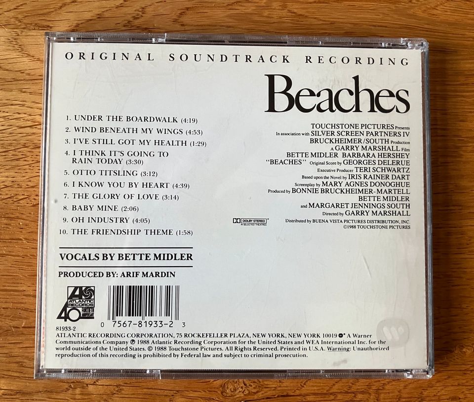 Bette Midler „Beaches“ CD in Frankfurt am Main