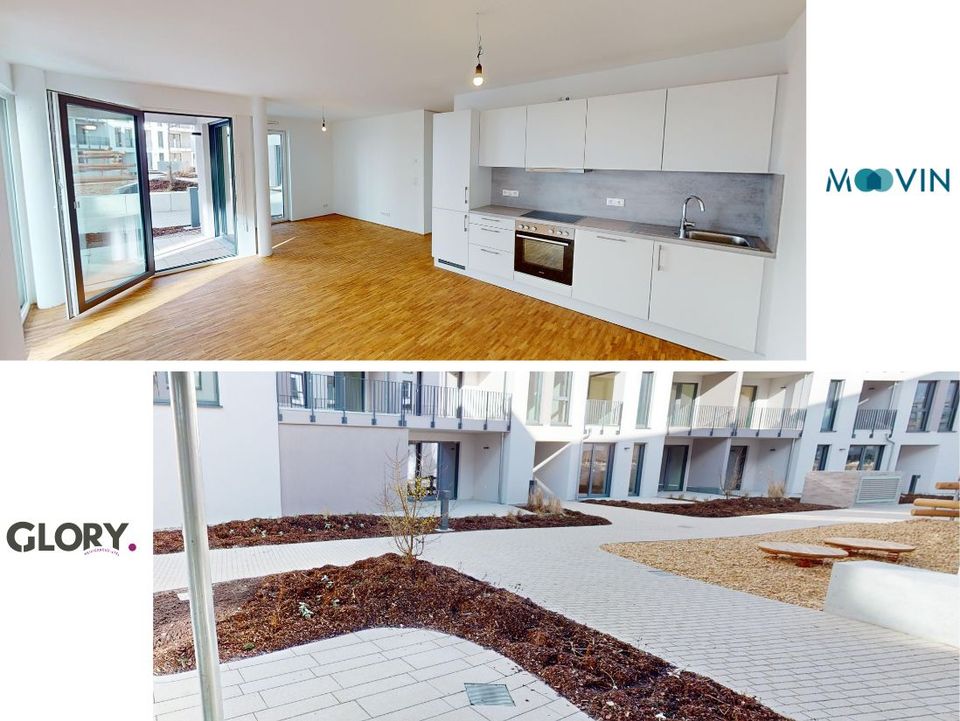 *Erstbezug* Große 2-Zimmer-Wohnung mit Balkon und offenem Küchenbereich in Mainz